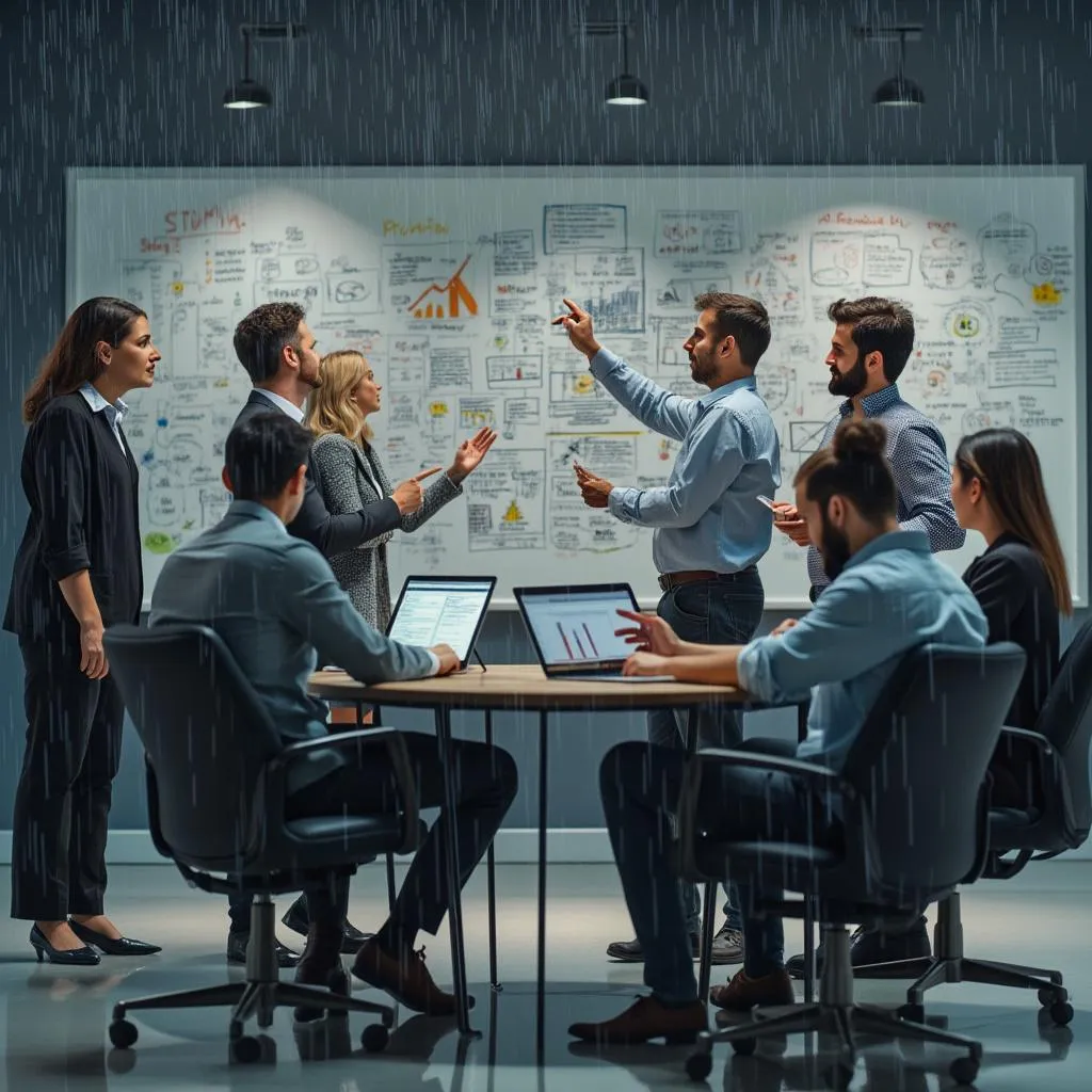 Sesión de estrategia con clientes